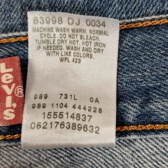 Vintage Ladies Levi's 550 Relaxed Tapered Jeans‎ 16 M - Picture 5 of 10